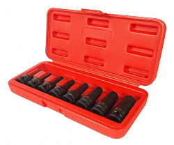 JTC-J408H Набор головок ударных HEX 1/2" H5-19мм , длина 60мм (в кейсе) 8шт JTC /1