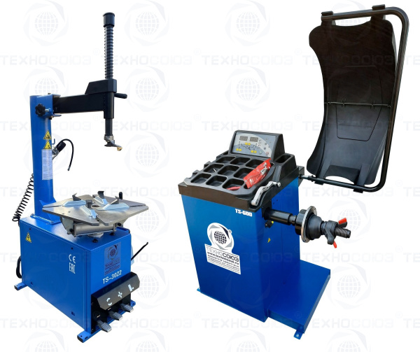 Комплект TS-3022 Станок шиномонтажный полуавтомат + Балансировочный станок автомат TS-600